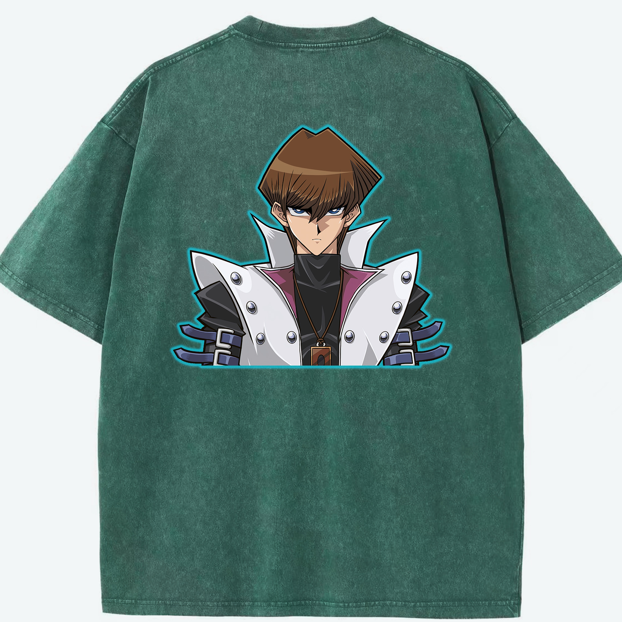 （画像用） 遊☆戯☆王 Yu-Gi-Oh! 綿100% ヴィンテージ風 半袖Tシャツ（背面プリント）